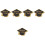 150 Pcs Graduation Cap Shape Greeting Paper 6