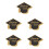 150 Pcs Graduation Cap Shape Greeting Paper 8