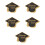150 Pcs Graduation Cap Shape Greeting Paper 9