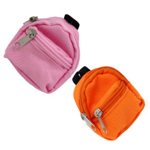 6 Pcs Mini Doll Backpack Cloth Bags Orange Pink