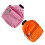 6 Pcs Mini Doll Backpack Cloth Bags Orange Pink 1