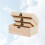 1 Set 3 Pcs Arched Unfinished Wooden Storage Box Case 11