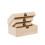 1 Set 3 Pcs Arched Unfinished Wooden Storage Box Case 5
