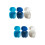 6 Pcs Plastic Retainer Case Portable Denture Boxes (Assorted Color) 7