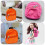 6 Pcs Mini Doll Backpack Cloth Bags Orange Pink 5