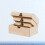 1 Set 3 Pcs Arched Unfinished Wooden Storage Box Case 8