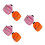 6 Pcs Mini Doll Backpack Cloth Bags Orange Pink 8
