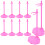 72 Pcs Doll Stand Miniature Plastic Doll Bear Child 5
