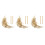 300 Pcs Pure Copper Decorative Nails 4