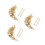 300 Pcs Pure Copper Decorative Nails 7