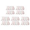 50 Pcs Halloween Face Stickers: Waterproof Realistic 6