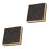 2 Pcs Empty Eyeshadow Dishes For Diy Palettes Subpackaging Black 3