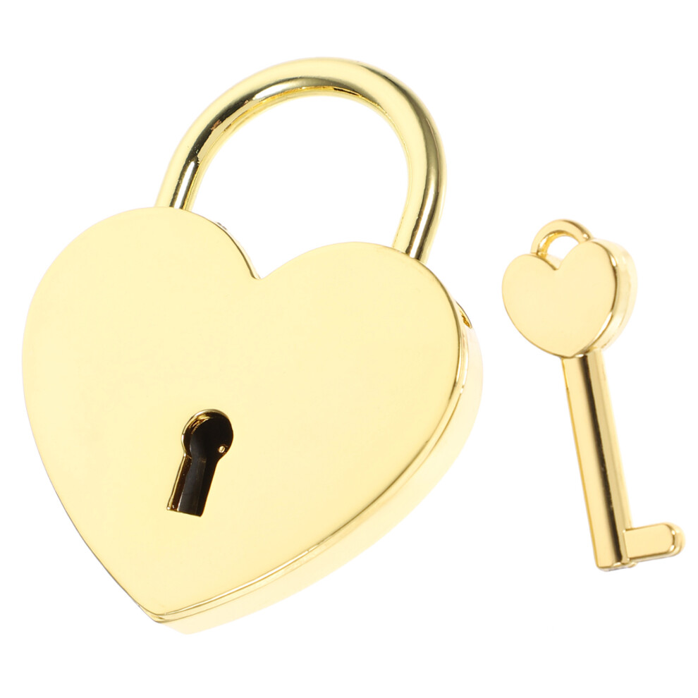 2Pcs Small Padlock With Key For Couples Lock Jewelry Box Suitcase 3611834599485