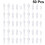 100Pcs White Miniature People Figures Lifelike Models for Train Layout 8