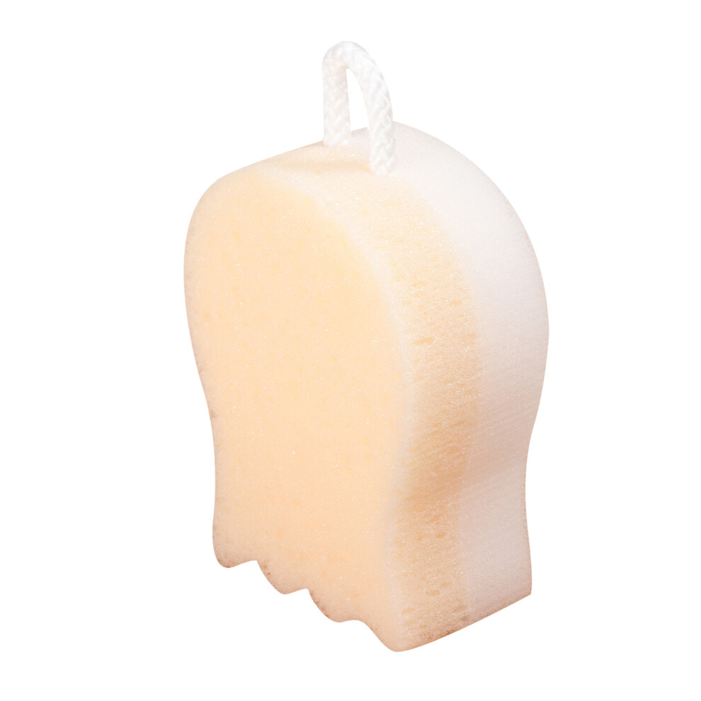 Happyyami Yellow 2Pcs Bath Brushes Skin-Friendly Sponges Scrubbers For Home