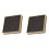 2 Pcs Empty Eyeshadow Dishes For Diy Palettes Subpackaging Black 2