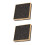 2 Pcs Empty Eyeshadow Dishes For Diy Palettes Subpackaging Black 5