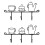 2Pcs Creative Metal Coat Hook Black Iron Hanging Hook for Bags 5