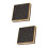 2 Pcs Empty Eyeshadow Dishes For Diy Palettes Subpackaging Black 7