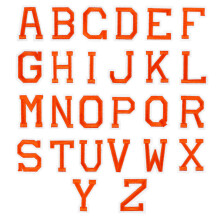 6 Sets /52pcs English Letters Stereoscopic Piece Cloth For Women