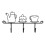 2Pcs Creative Metal Coat Hook Black Iron Hanging Hook for Bags 8
