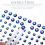 12 Sheets Self Adhesive Eye Face Gems Rhinestone Stickers 10