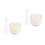 2Pcs Creative Ceramic Stew Pot With Lid Colored Printing Soup Cup 7