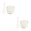 2Pcs Creative Ceramic Stew Pot With Lid Colored Printing Soup Cup 4