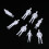 100Pcs White Miniature People Figures Lifelike Models for Train Layout 11