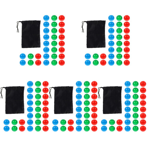 150 Pcs 15mm Colorful Plastic Probability Balls Thickened Teaching Toy 2