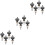 12 Pcs Ukulele Tuners Tuning Pegs Machine Heads String Buttons 6