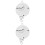 2 Pcs Music Box Clockwork Bell Holder Wind-Up Rattle White 5