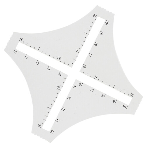 3 Count Textile Ruler Knitting Tools Rulers For Quilting And Sewing 2