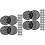 200 Pcs Planter Hole Mesh Pads Round Plant Pot Bottom Nets 6