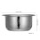 Rice Cooker Inner Pot Stainless Steel Replacement 3L Silver 2