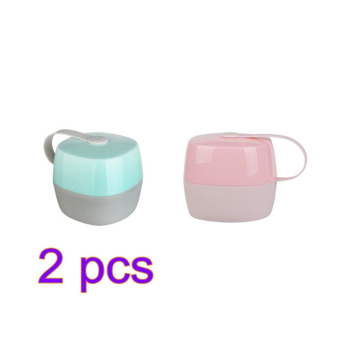 4Pcs Portable Pacifier Boxes PP Wide Mouth Storage For Kids 2