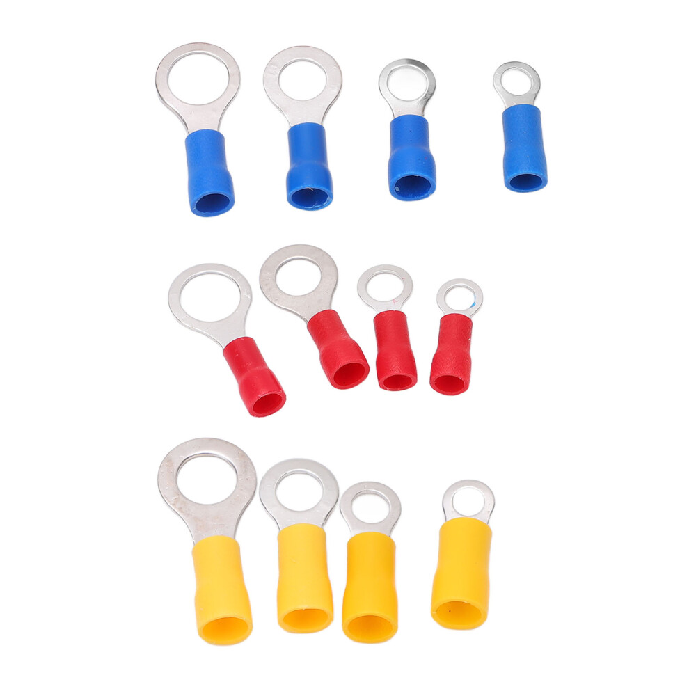 240Pcs Mixed Ring Terminal Kit With Insulated Quick Disconnects For Wiring 8401372587649