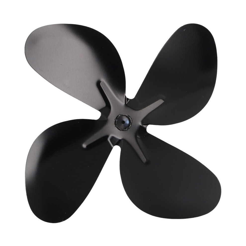 Aluminum Alloy Stove Fan Blade 4 Blades High Temp Resistant Black 8461372587872