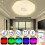 RGB LED Light, Bluetooth Speaker Dimmable Music Lamp, Smart Waterproof Ceiling Light For Bathroom, Shower (Timer Function, Eye Protection) 4