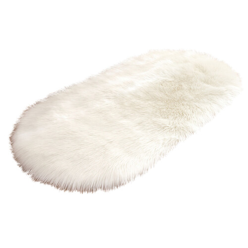 Μαλακό χαλί Shaggy Faux Fur, πολυτελές βελούδινο χαλί σε σχήμα σύννεφου για 1