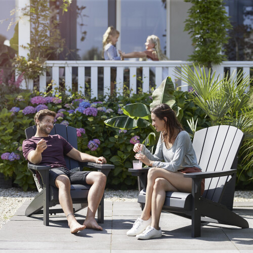 Keter Alpine Adirondack Chair Set - Grey 2