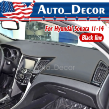 Funda para salpicadero Hyundai Sonata, alfombrilla protectora de ante premium con diseño antideslizante para Sonata 2011-2014, reduce el