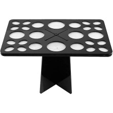 Suporte dobrável para pincéis de maquiagem, escorredor multifuncional para pincéis de maquiagem, design portátil com recursos convenientes de