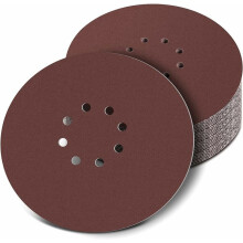Disques de ponçage à fixation et retrait faciles, diamètre 225 mm, plateau de ponçage orbital à finition lisse, en oxyde d'aluminium et