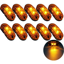 Hochwertige SMD-LED-Seitenmarkierungsleuchten für Anhänger, gelb-bernsteinfarbene LED-Leuchten für LKWs, Wohnmobile, Boote, einfache Installation,