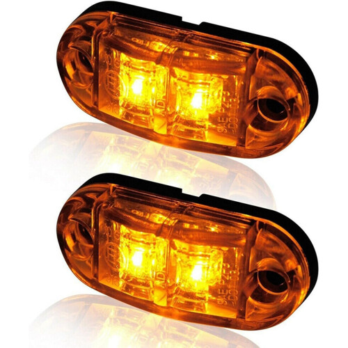 Φώτα LED Amber για φορτηγά, Πλαϊνή σήμανση εκκαθάρισης με καθολική συμβατότητα, 2