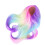 Gradient Color Ball Joint Doll Wig 21-24cm High Simulation Soft 3
