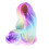 Gradient Color Ball Joint Doll Wig 21-24cm High Simulation Soft 6
