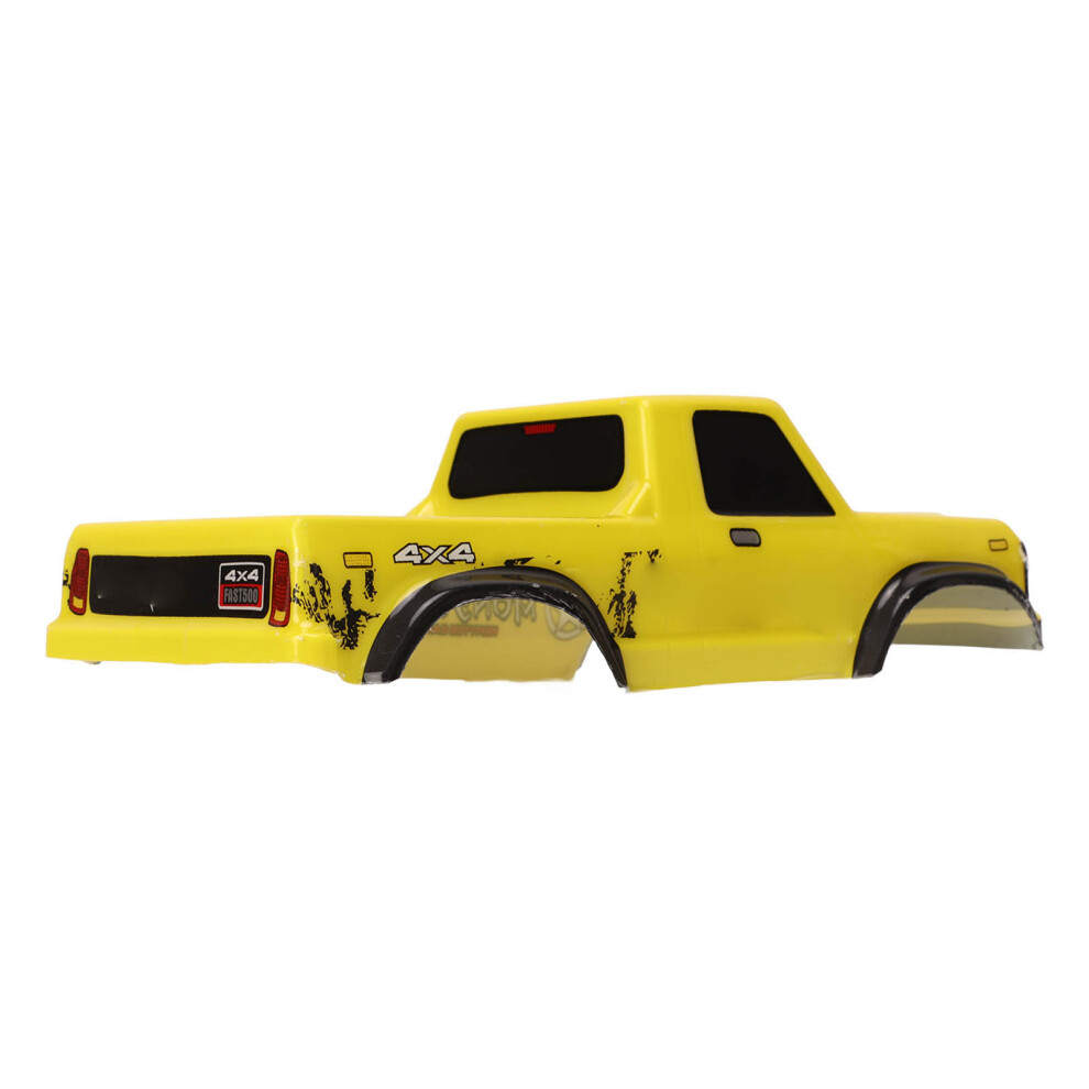 125Mm Wheel Base Rc Car Body Shell For 1:24 Tracked Vehicles Yellow 5001372591528