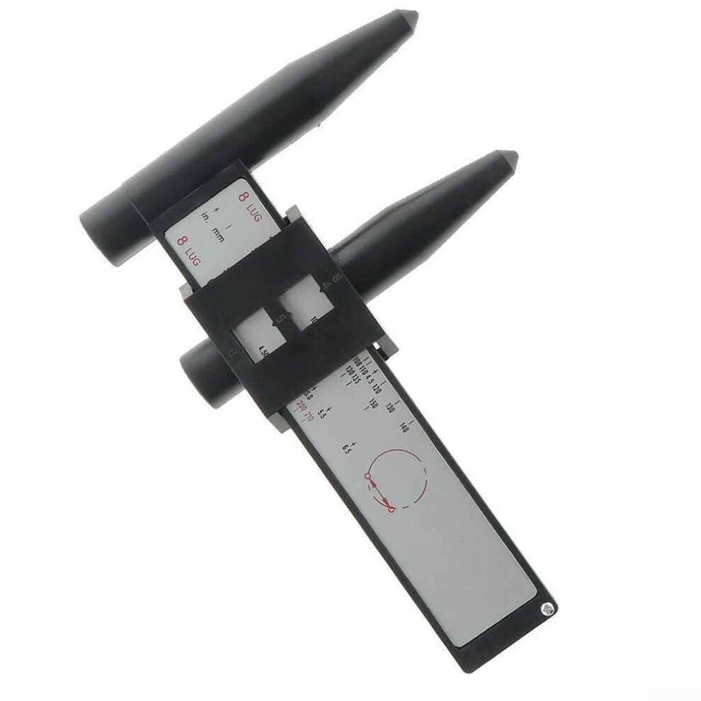 Professional Grade Wheel Bolt Pattern Measuring Tool For 4, 5, 6, 8 Lug Cars with PCD Readings